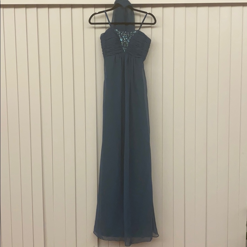 Blue prom dress